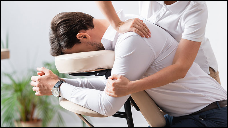 Massage assis en entreprise